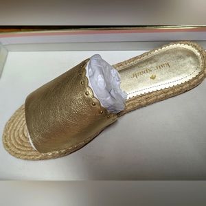 Kate Spade gold leather sandals